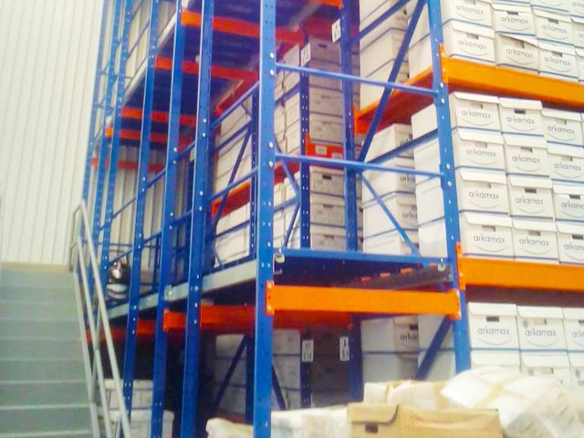 Sistema de pasarelas o torre de surtido para picking manual multinivel